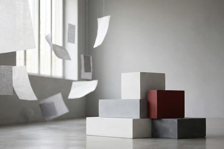 Owning the platform represented by a solid architectural structure contrasted with drifting elements
