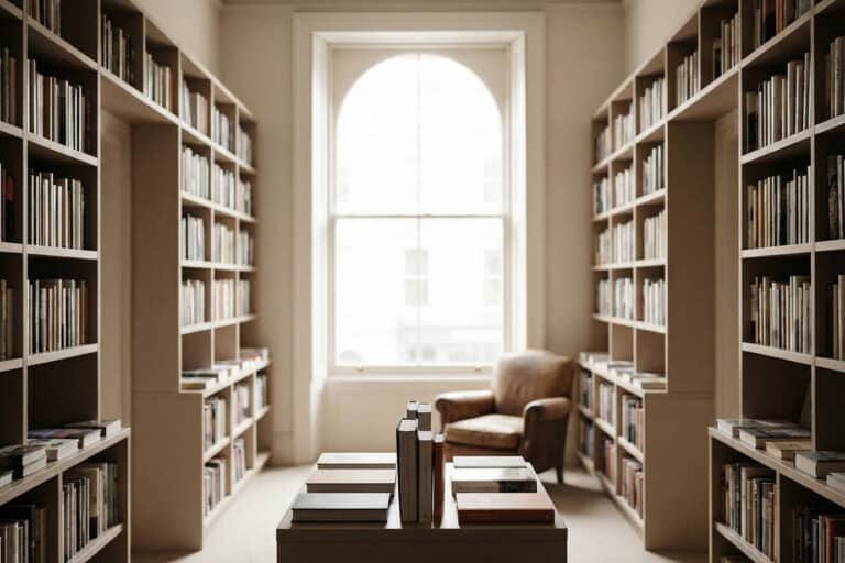 independent websites concept represented by a quiet independent bookshop interior