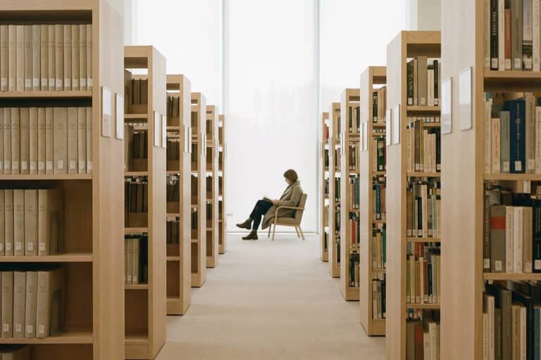 personal websites concept showing a quiet library representing independent publishing