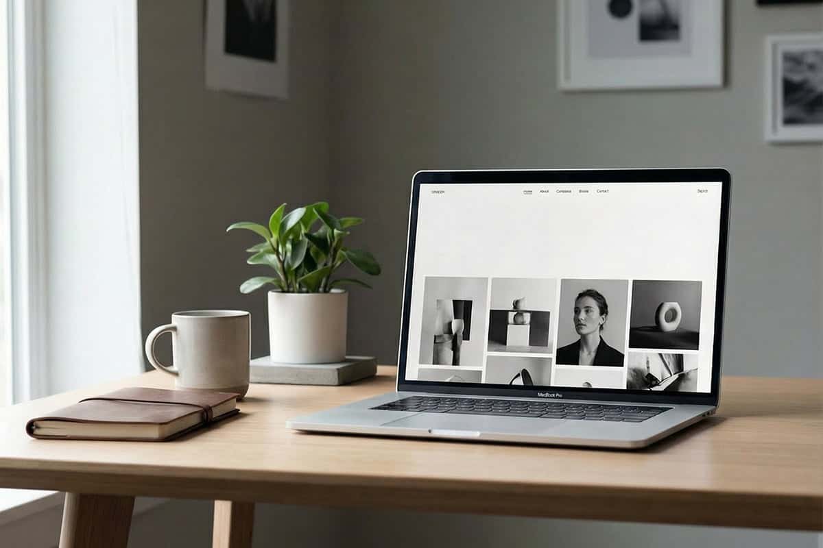 website signals example showing clean layout and modern design