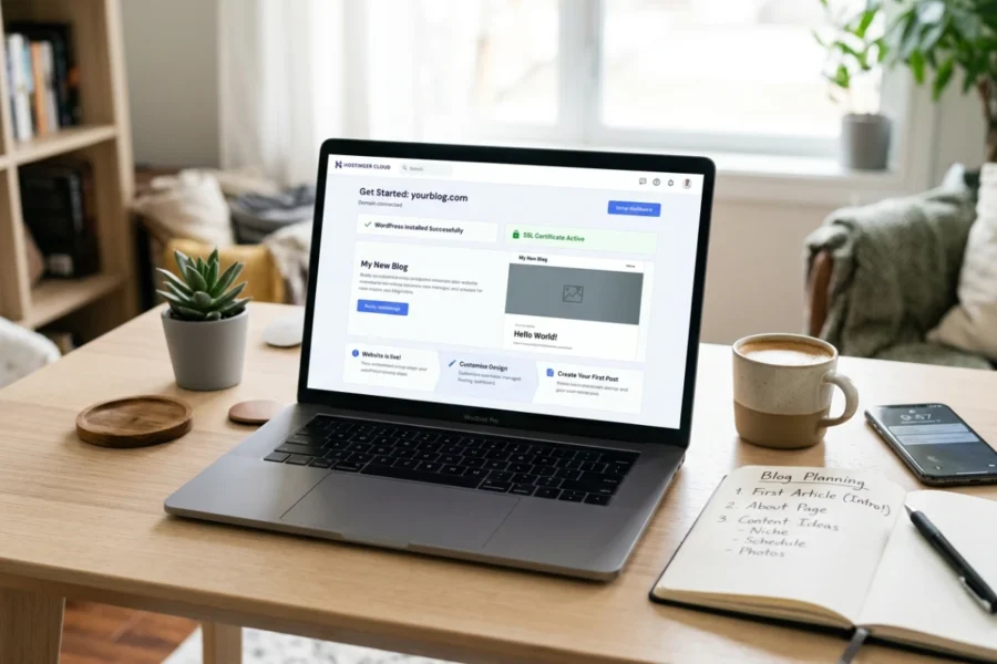 How to start a WordPress blog with Hostinger Cloud